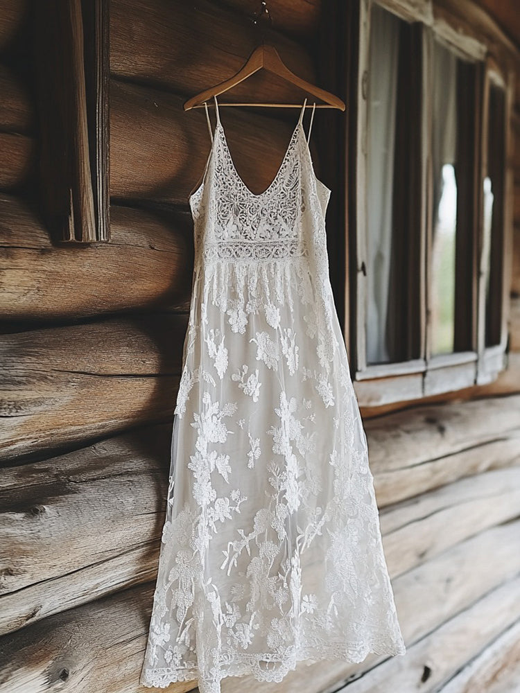 Faith® | Embroidered Spaghetti Strap Dress