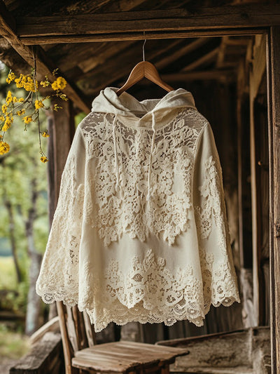 Florence® | Linen Embroidery Hoodie