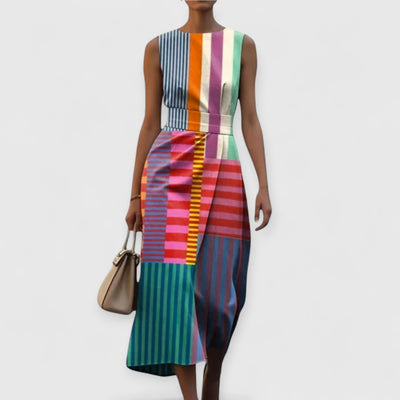Serene® | Sleeveless Dress Premium Floral Pattern