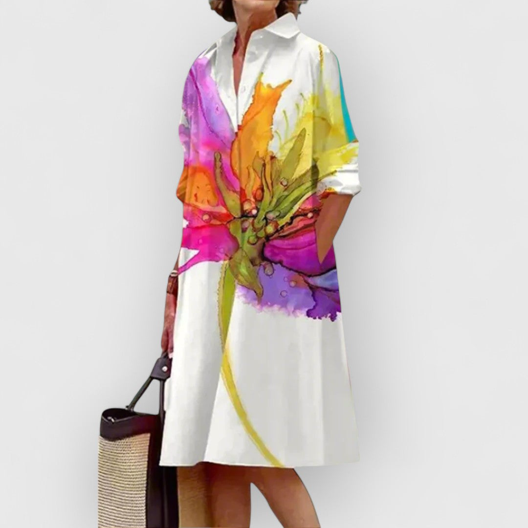 Selina® | White Floral Dress