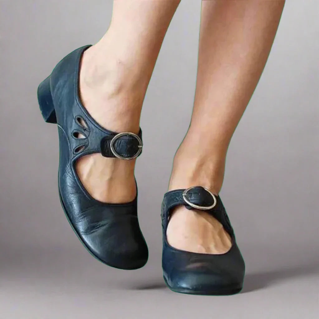 Denisa | Orthopedic Leather Sandals with Comfortable Wedge Sole