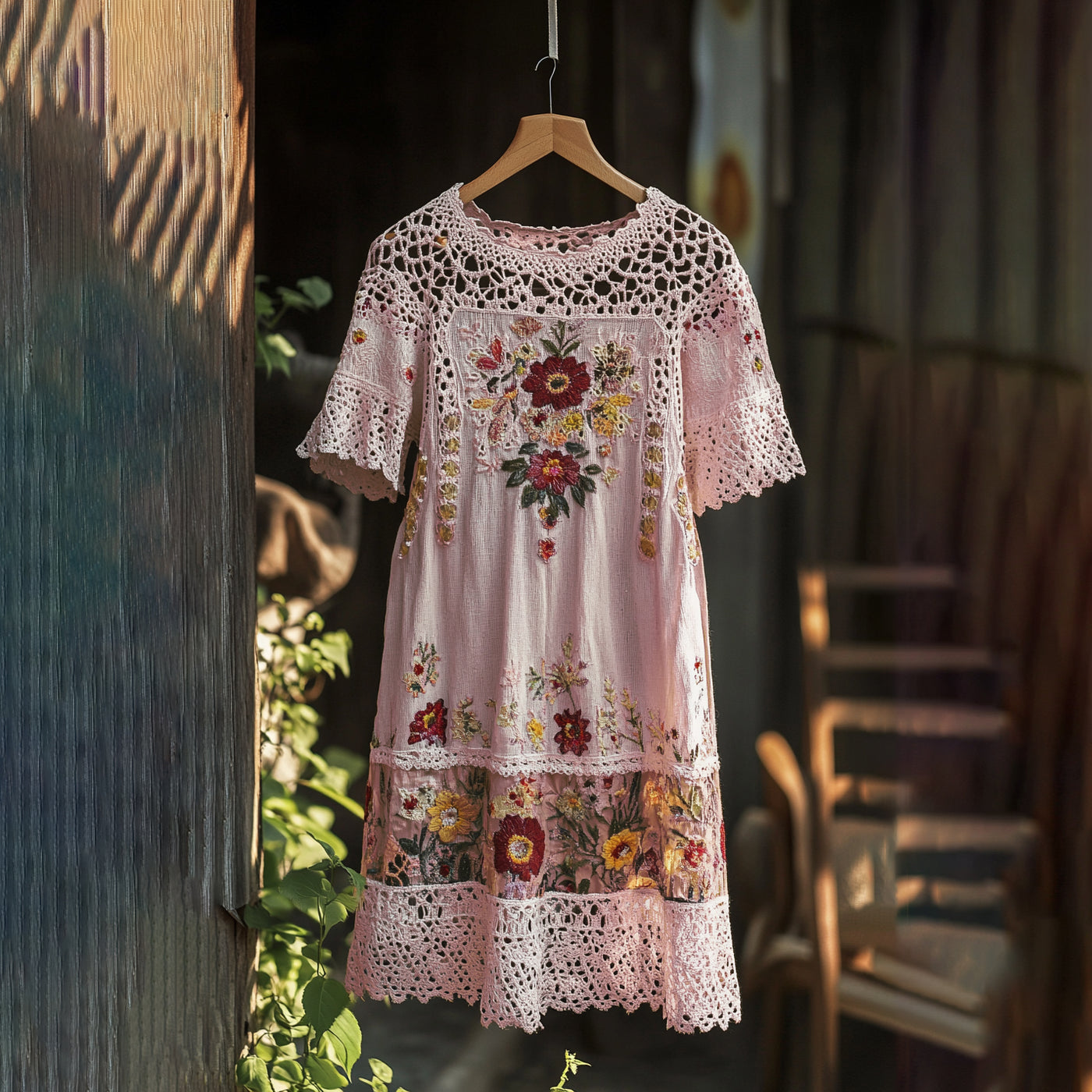 Madison® | Embroidered Long Blouse Dress