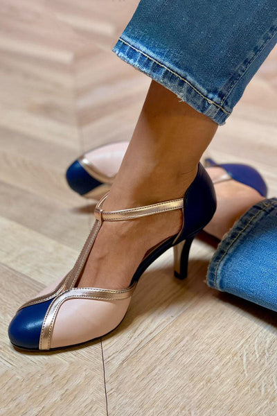 Eden® | Colorful and Comfortable T-Strap Pumps with Round Toe