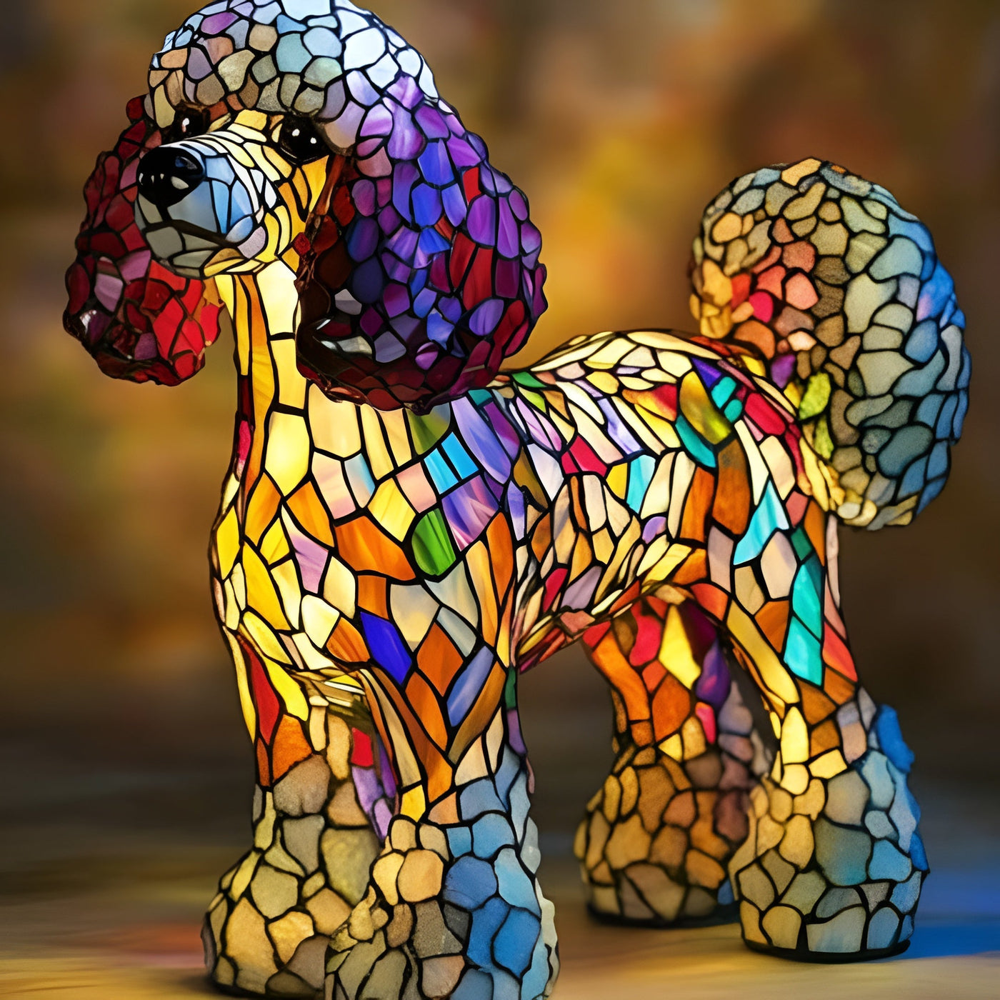 Gigi® | Magisk Colorful Glass Dog Lamp