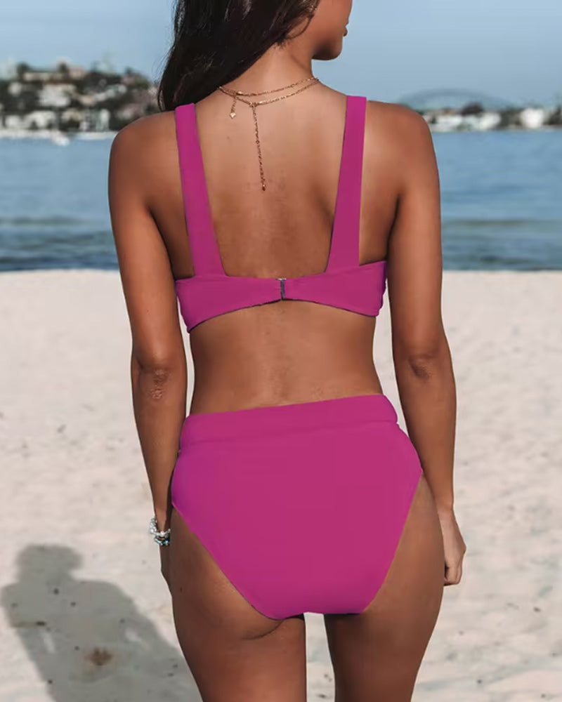 Josefine® | Swimsuit with High Waist in Solid Color Design