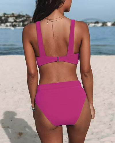 Josefine® | Swimsuit with High Waist in Solid Color Design