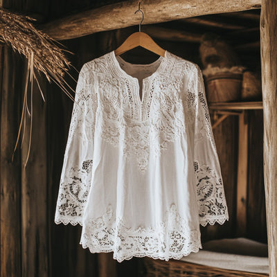Layla® | Lace Embroidery Blouse