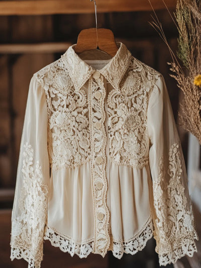 Clara® | Vintage Linen Shirt Blouse