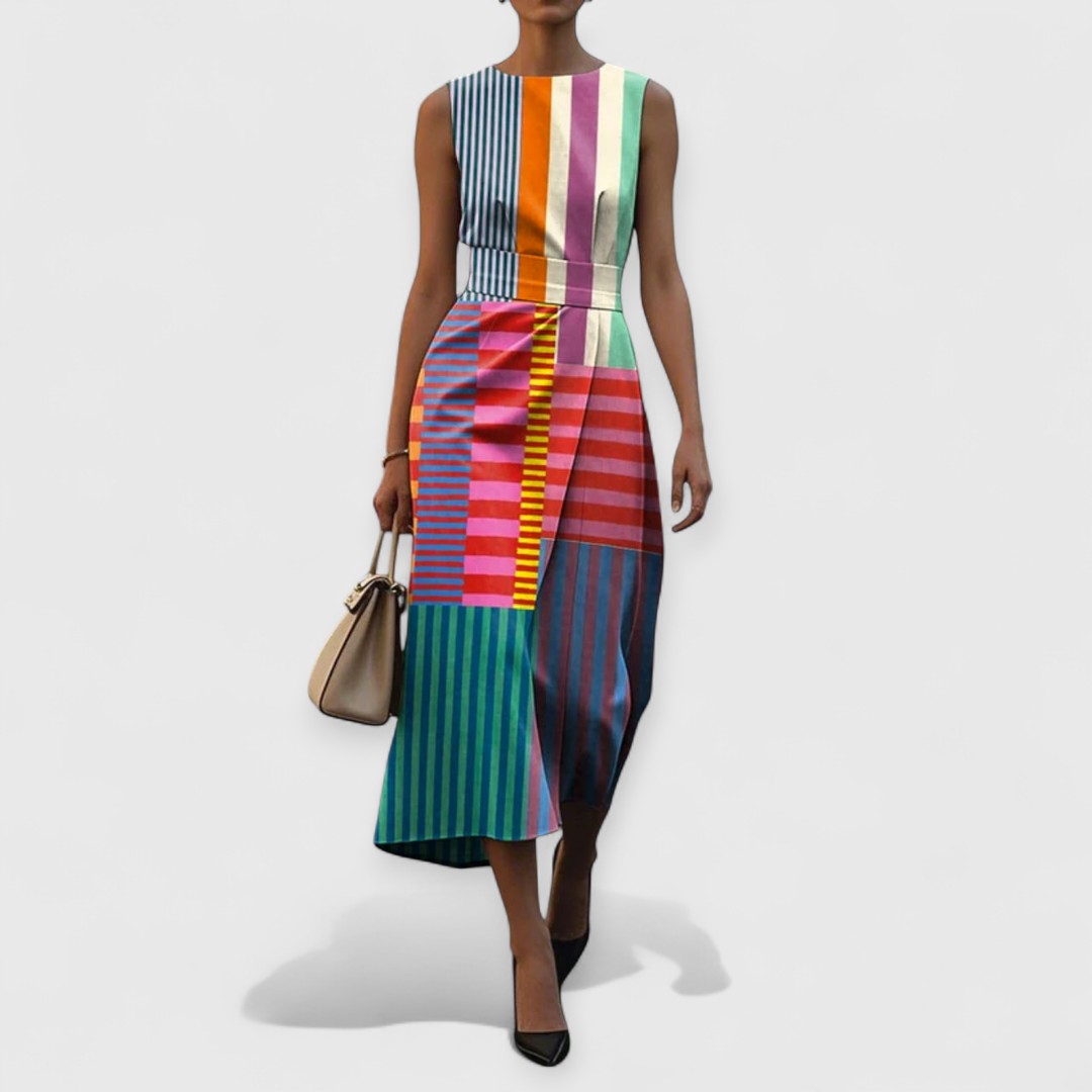 Serene® | Sleeveless Dress Premium Floral Pattern