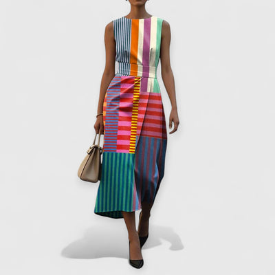 Serene® | Sleeveless Dress Premium Floral Pattern