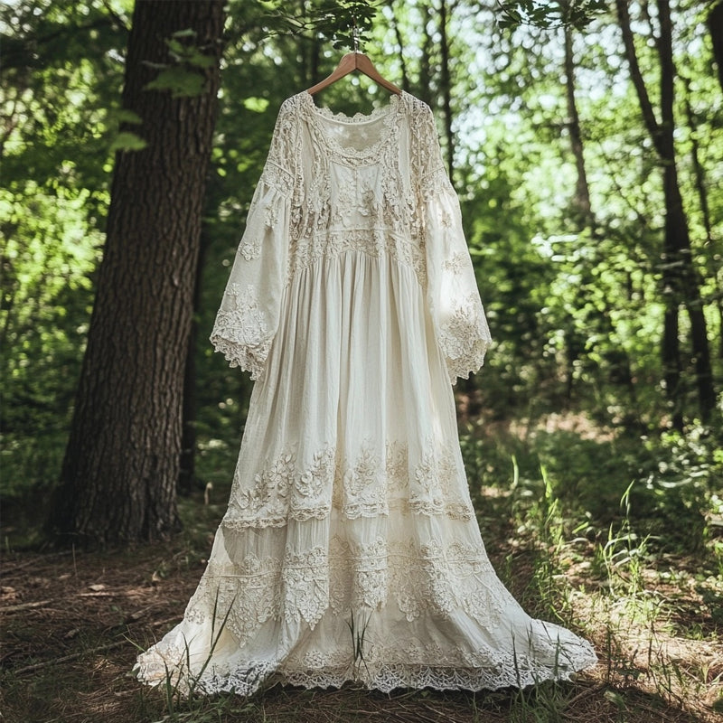Jasmine® | Embroidered Lace Maxi Dress