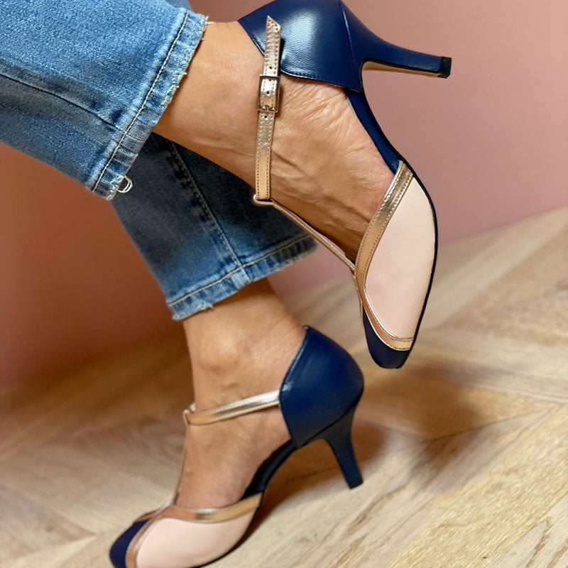 Eden® | Colorful and Comfortable T-Strap Pumps with Round Toe