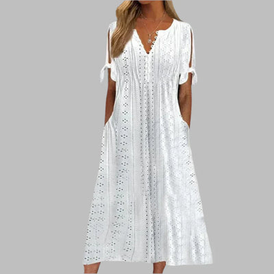 Meli | Tie-Sleeve Casual Dress
