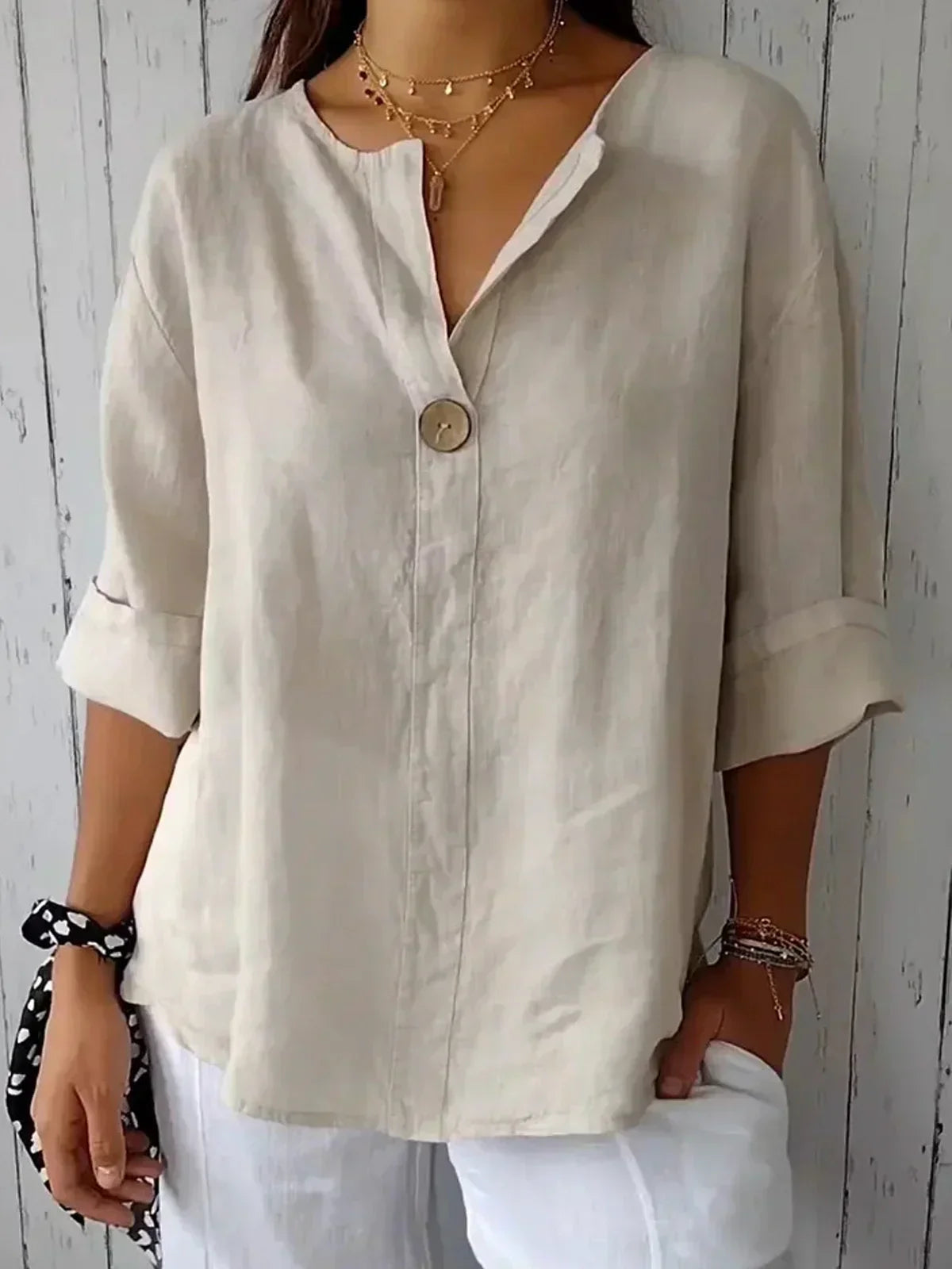 Mira® | Casual V-Neck Blouse