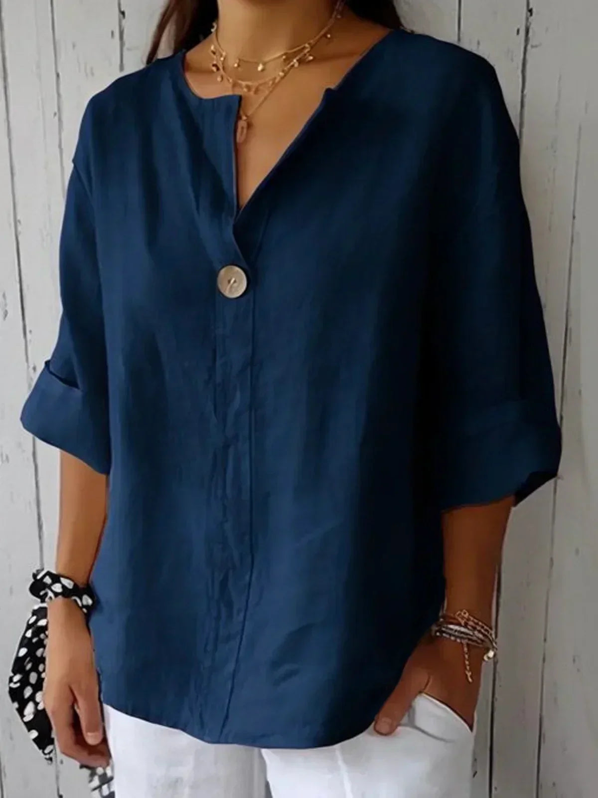 Mira® | Casual V-Neck Blouse