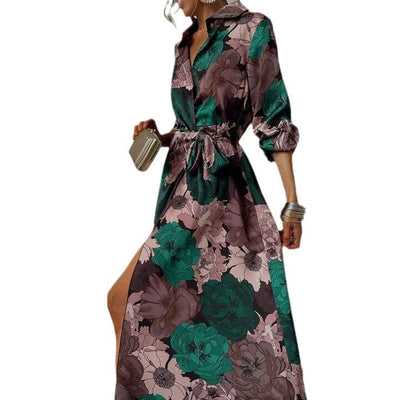 Narella® | Floral Elegance V-neck Dress
