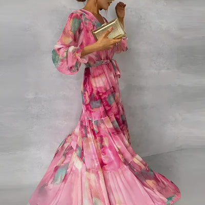 Roselle® | Elegant Floral Summer Dress