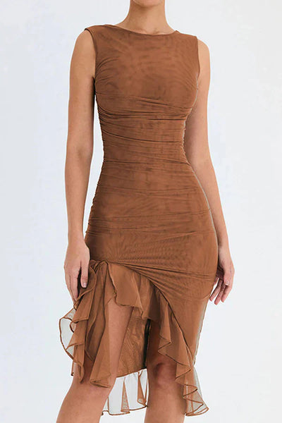 Charlotte Ruffled Midi Dress