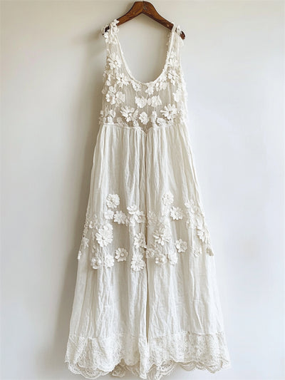Heidi® | White Linen Tank Dress