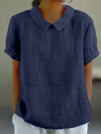 Deborah® | Relaxed Fit Collared Blouse