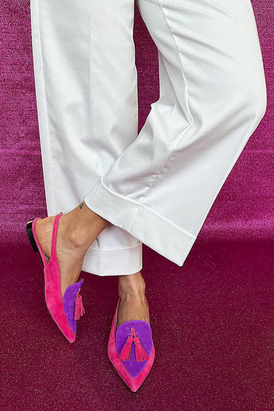 Matilda® | Ballerinas with Fringes & Ankle Strap