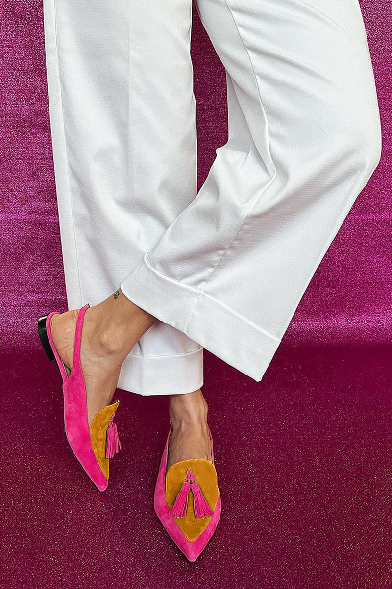 Matilda® | Ballerinas with Fringes & Ankle Strap
