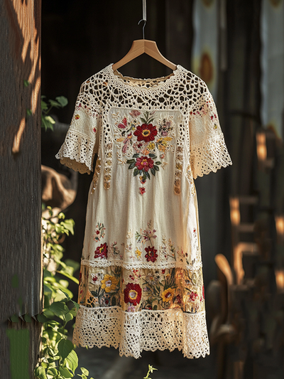 Madison® | Embroidered Long Blouse Dress