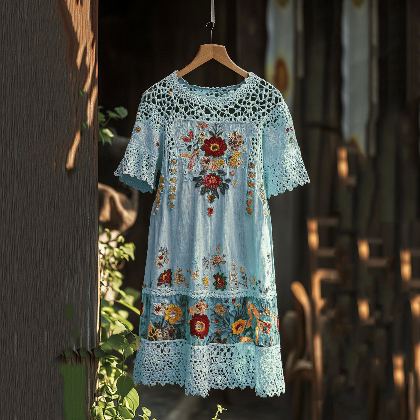 Madison® | Embroidered Long Blouse Dress