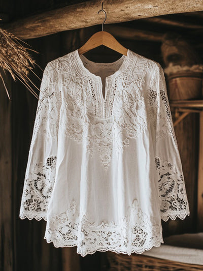Layla® | Lace Embroidery Blouse