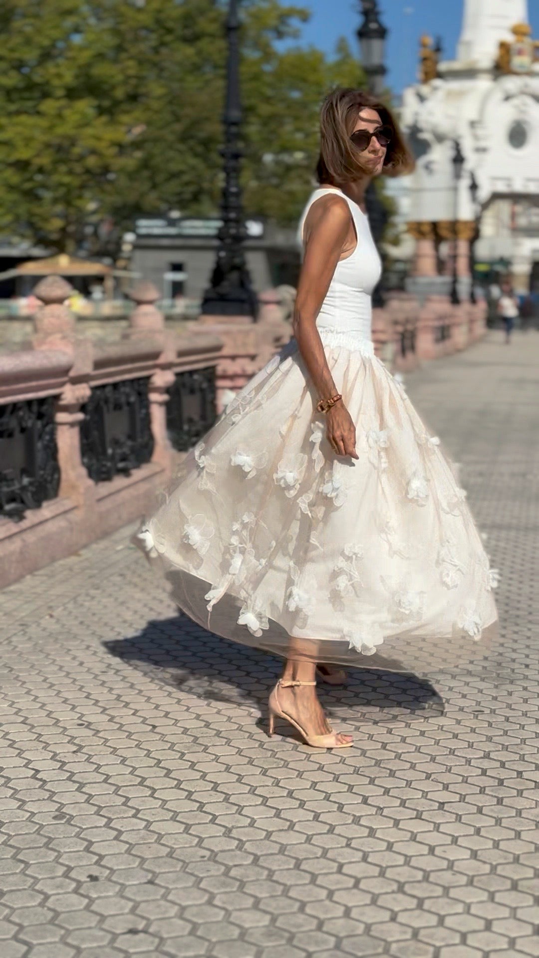 Giselle® | White Midi Skirt