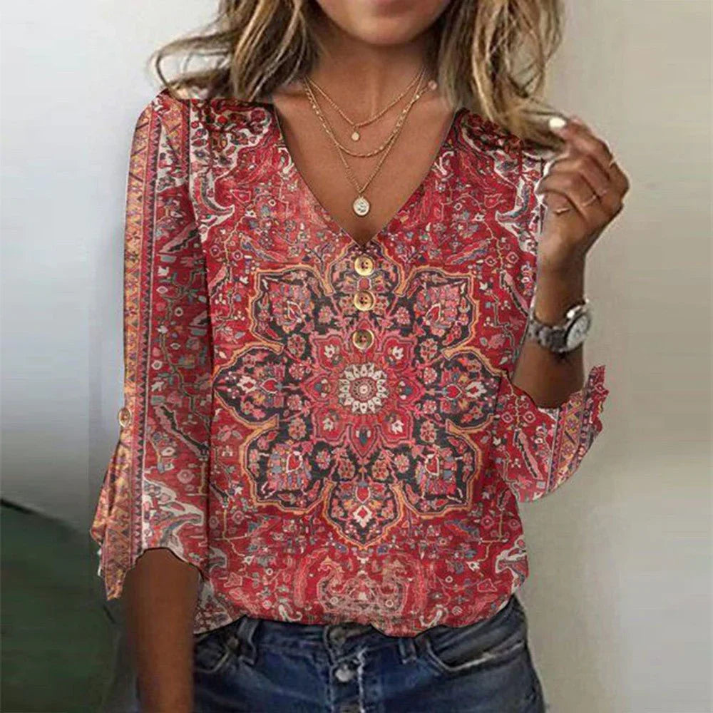 Jillian® | Vintage Boho Blouse