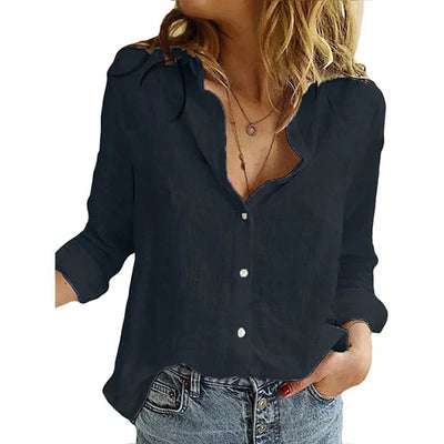 Kaia® | Bird Print Long Sleeve Shirt