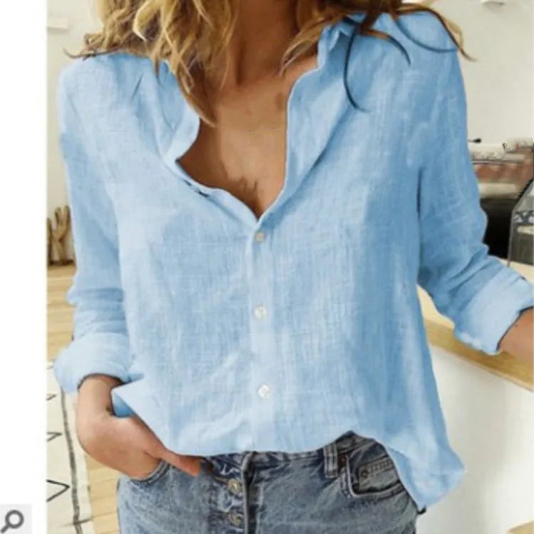 Kaia® | Bird Print Long Sleeve Shirt