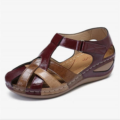 Elsie® | Casual Leather Sandals with Anchor