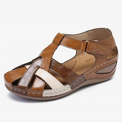 Elsie® | Casual Leather Sandals with Anchor